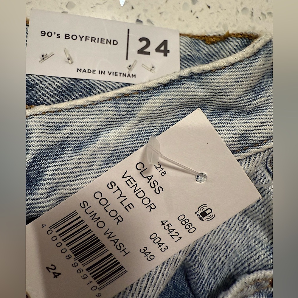PacSun Eco Light Blue 90's Boyfriend Jeans Size 24 - Picture 6 of 8